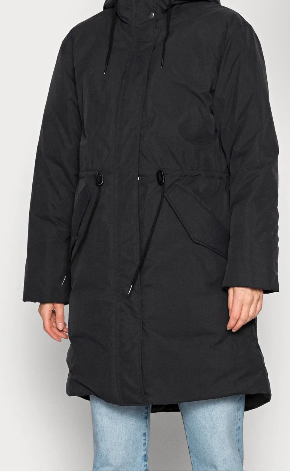 Samsøe Samsøe donsen parka jas, zwart, maat S, Ophalen, Zo goed als nieuw, Maat 36 (S), Zwart