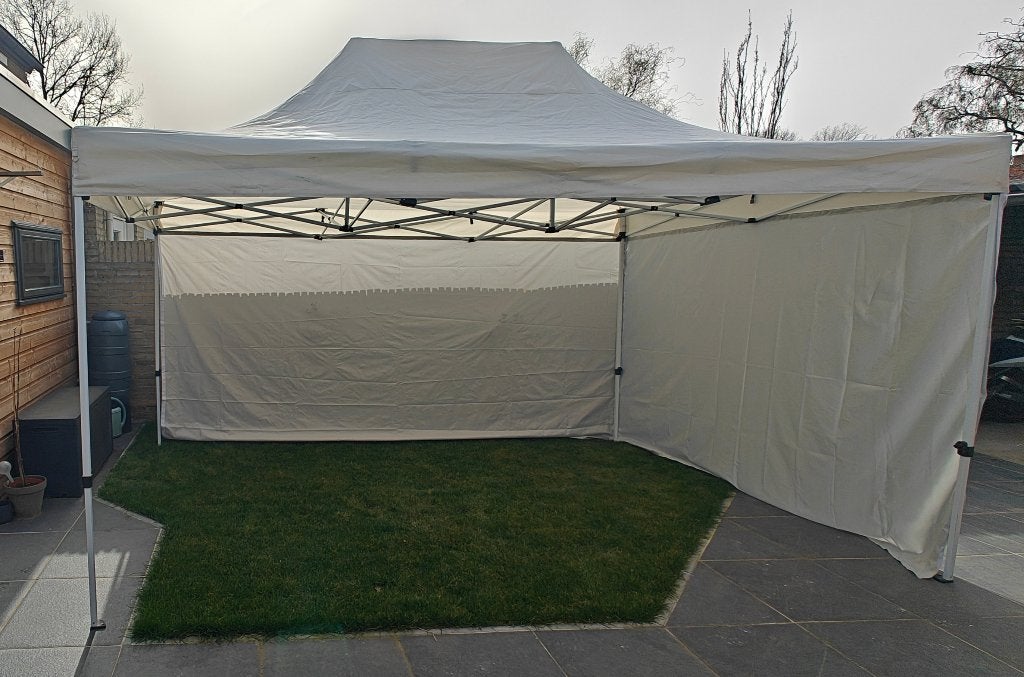 TE HUUR Easy-up partytent 3,5x4mtr, Ophalen, Zo goed als nieuw, Overige