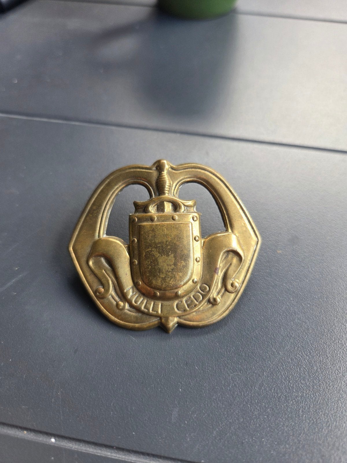 Baret embleem infanterie (oogjes direct), Ophalen of Verzenden, Landmacht, Nederland, Embleem of Badge