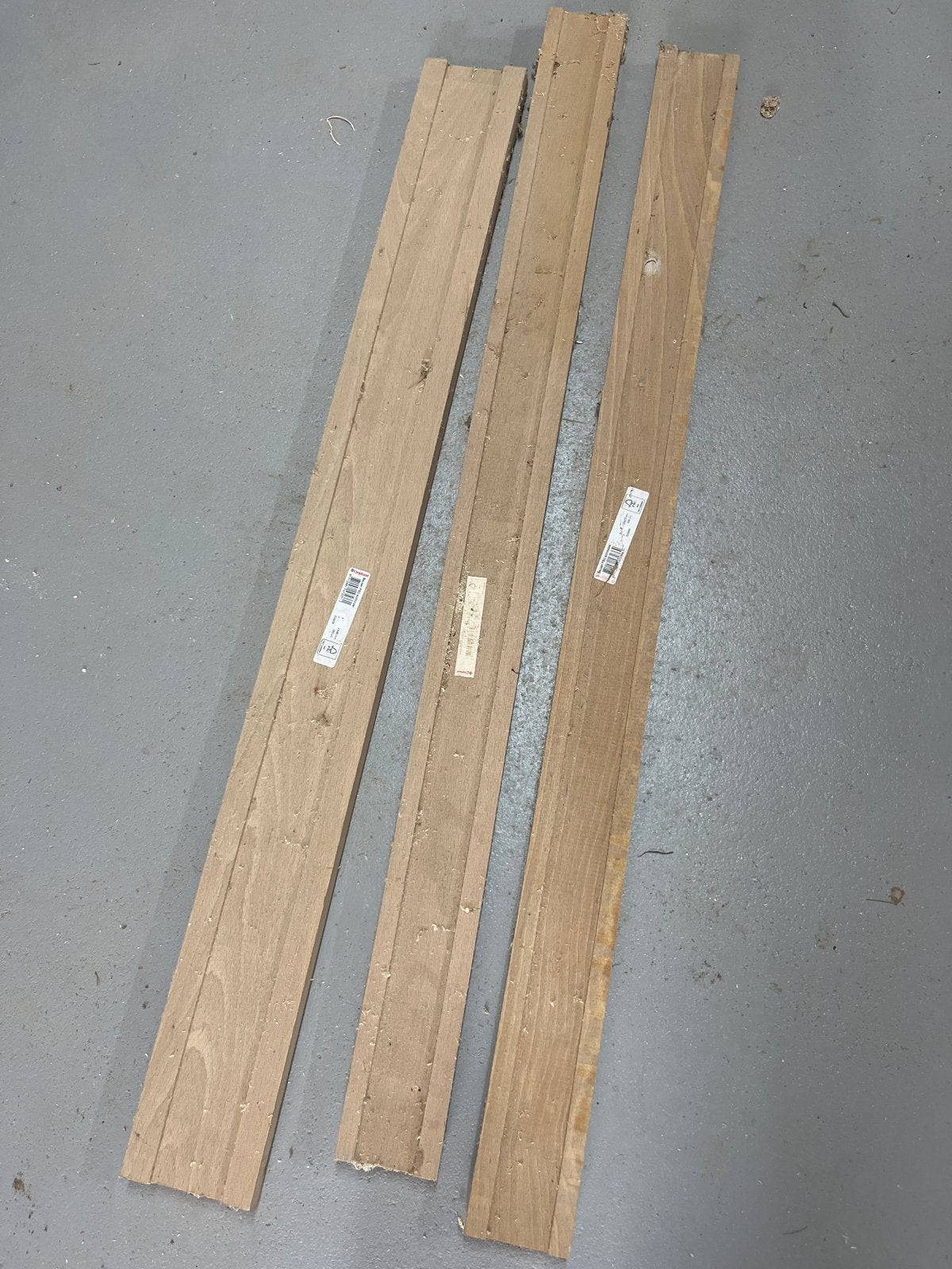 Beuken FSC schroefpalen - 4stuks, Doe-het-zelf en Verbouw, Ophalen, Minder dan 25 mm, Zo goed als nieuw, Plank