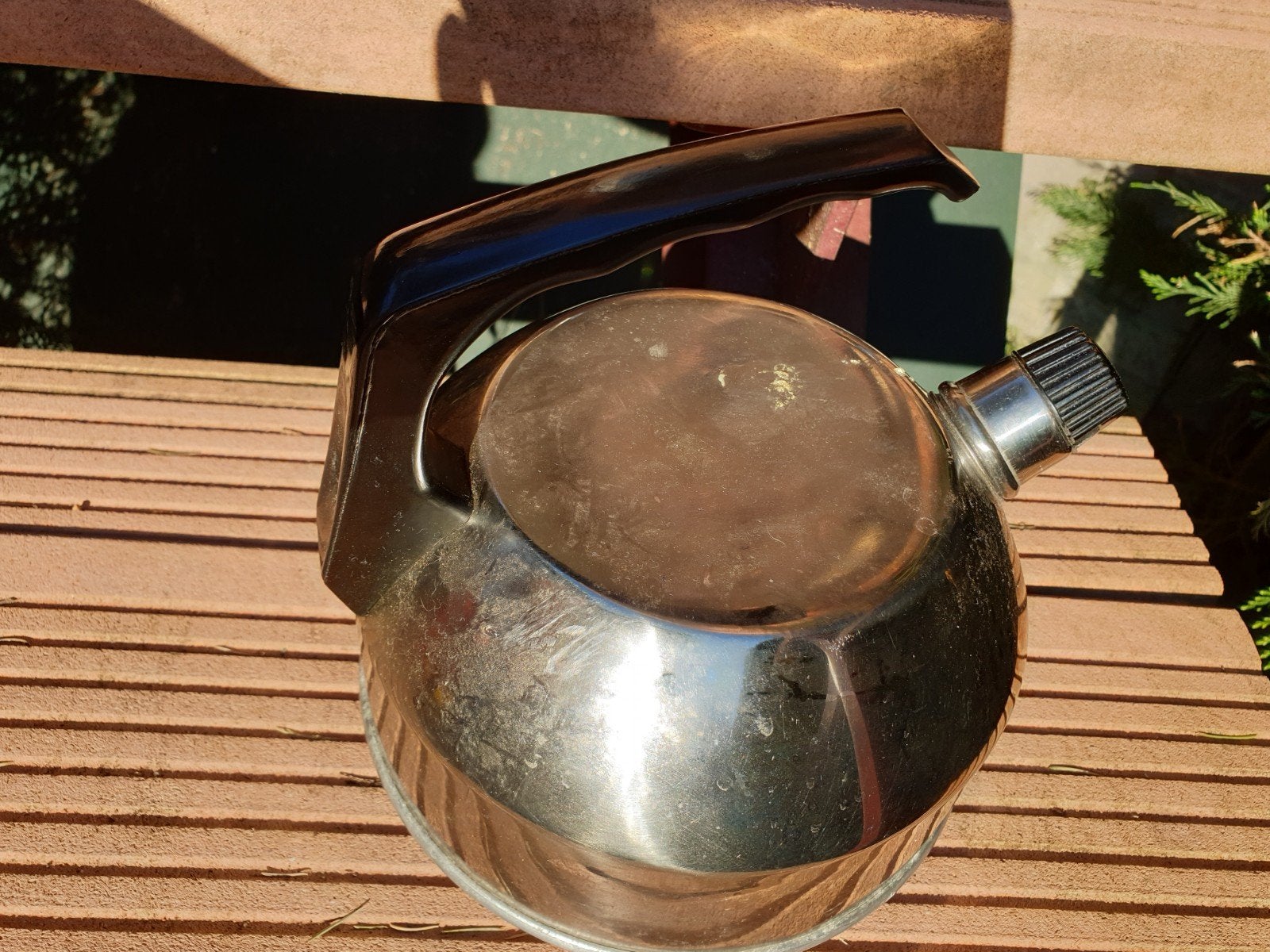 Gebruikte fluitketel, 1 tot 2 liter, Ophalen of Verzenden, Gebruikt, Rvs