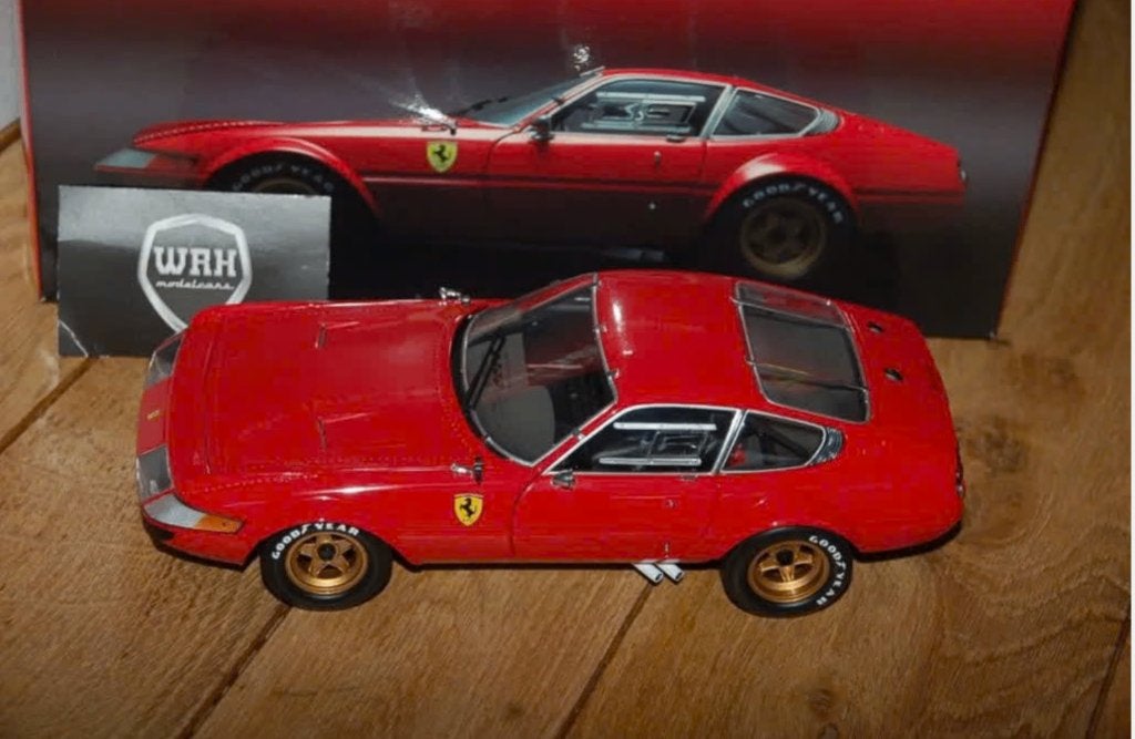 FERRARI 365 DAYTONA COMPETIZIONE rosso red Kyosho 1:18  WRH, Hobby en Vrije tijd, Modelauto's | 1:18, Verzenden, Zo goed als nieuw