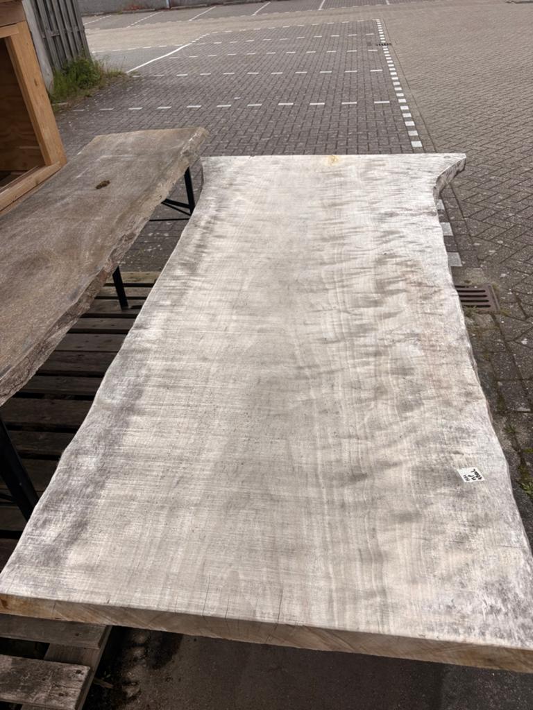 Abeel houten natuurlijk eet tafel, Ophalen, 100 tot 150 cm, 200 cm of meer, Vijf personen of meer