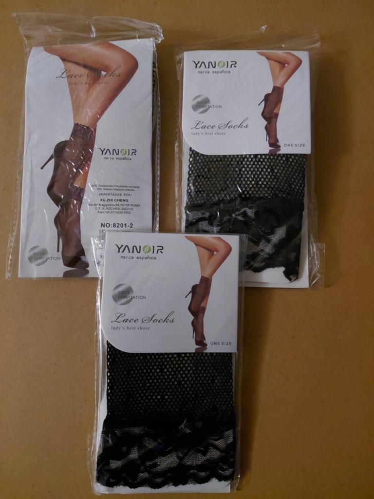 Lace Socks - Kanten Sokken - Per stuk, Kleding | Dames, Leggings, Maillots en Panty's, YANOIR, Zwart, Nieuw, Overige maten