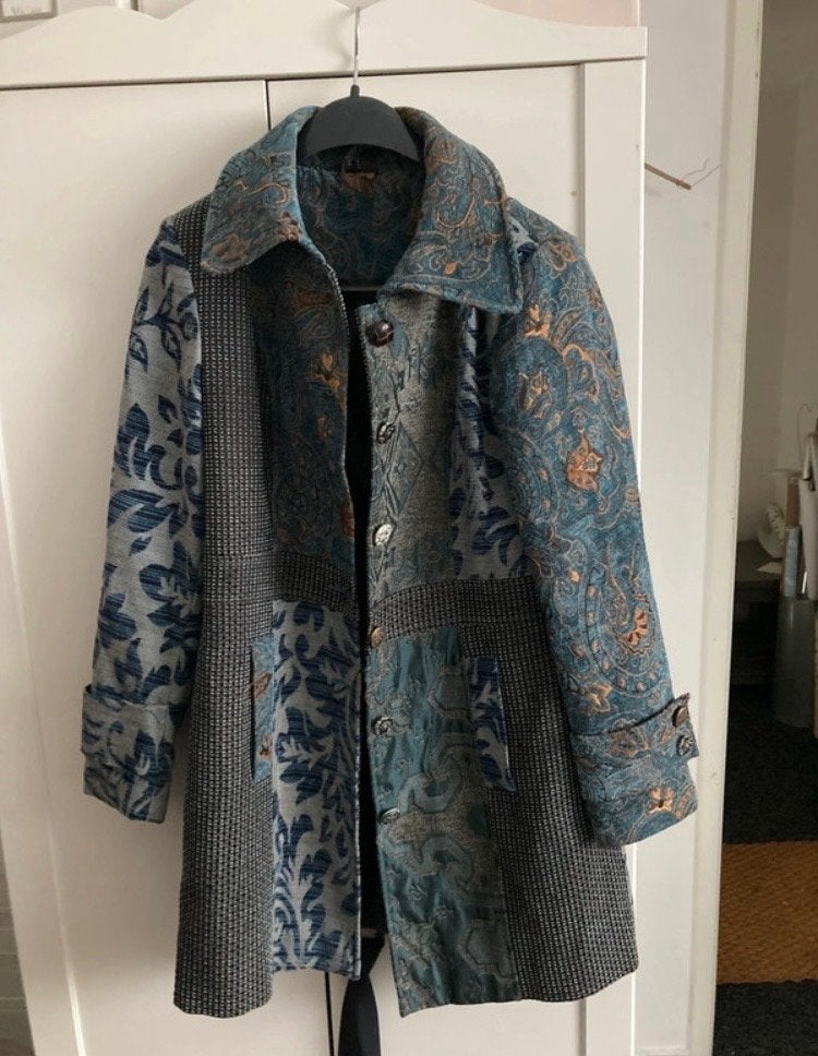 Rainbow jas met patchwork en paisley print maat M, Ophalen of Verzenden, Nieuw, Maat 38/40 (M), Overige kleuren