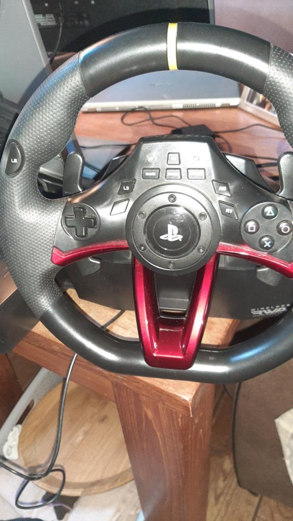 Racestuur &pedalen ps 4, Spelcomputers en Games, Spelcomputers | Sony PlayStation Consoles | Accessoires, Ophalen, Zo goed als nieuw