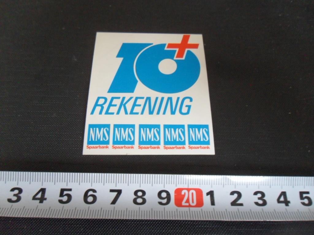 sticker NMS bank 10+ rekening, Verzamelen, Ophalen, Zo goed als nieuw