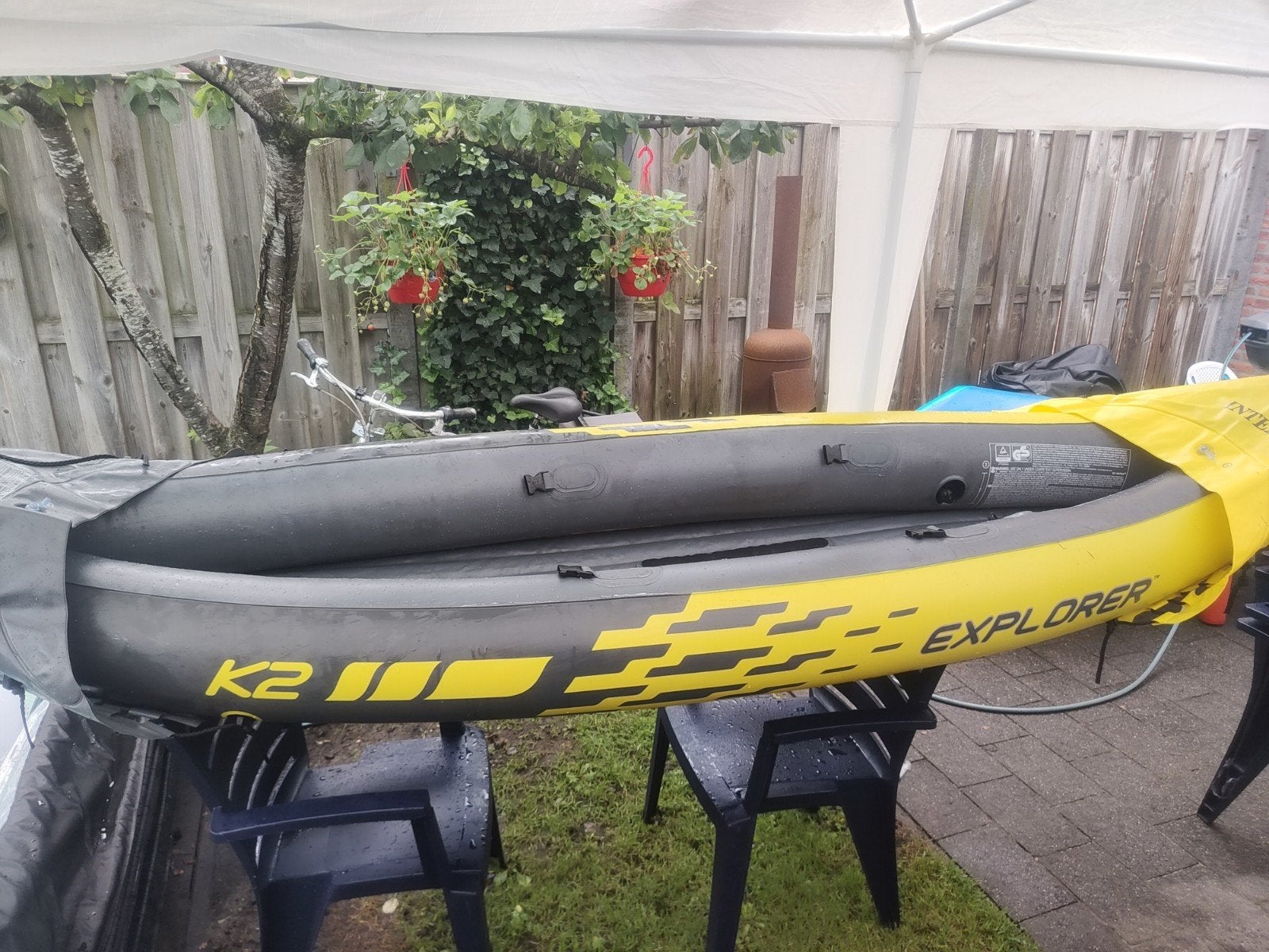 Gratis af te halen intex kajak exporer k2, Watersport en Boten, Kano's, Ophalen, Kajak, Twee personen, Gebruikt