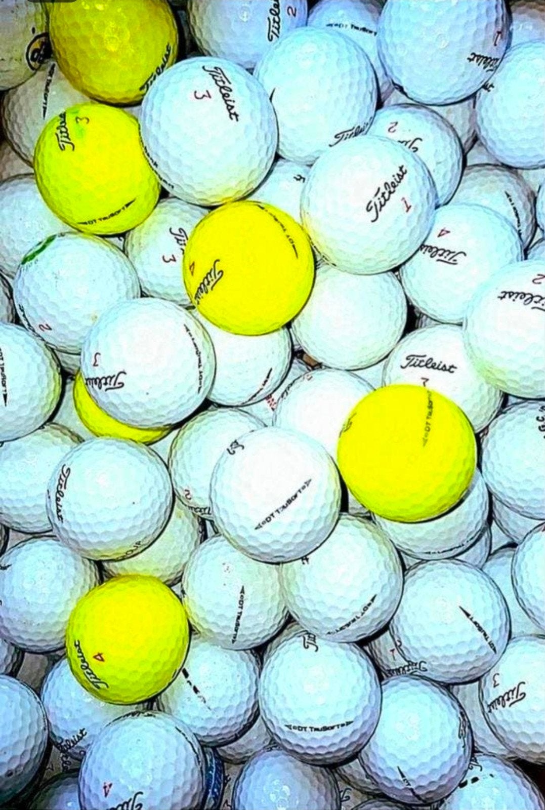 50 Titleist TruSoft AAAA golfballen, Ophalen of Verzenden, Zo goed als nieuw, Bal(len)