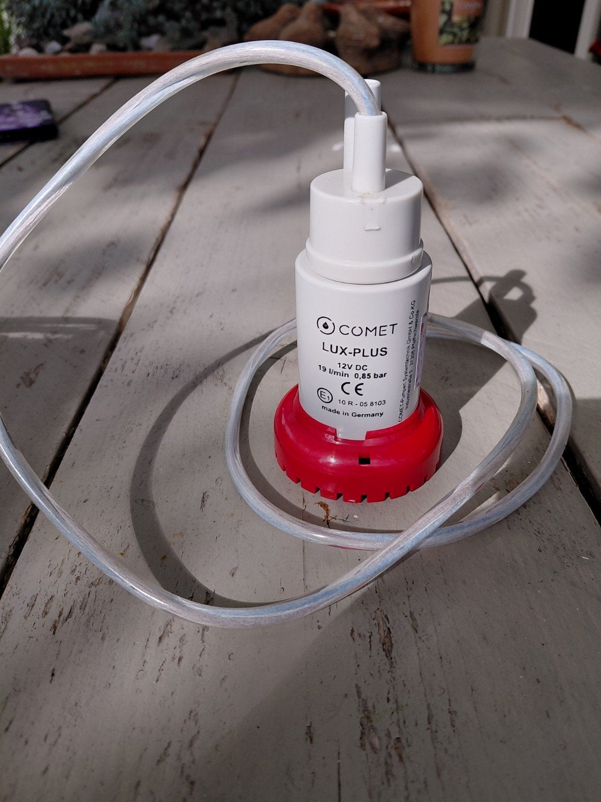 Comet LUX-PLUS 12V DC Dompelpomp - 19 l/min, 0.85 bar, Ophalen of Verzenden, Zo goed als nieuw, Elektrisch, Dompelpomp