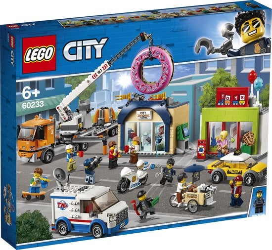 LEGO City 🍩 Donut Shop Opening 60233 - NIEUW!, City, Lego, Nieuw, Ophalen of Verzenden