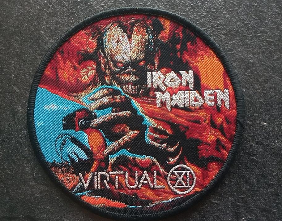 Iron Maiden  prachtige Virtual XI circle limited  patch 267, Verzenden, Zo goed als nieuw, Foto of Kaart
