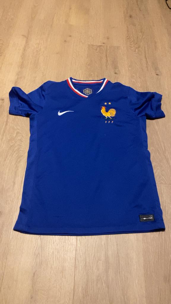 Frankrijk voetbalshirt ek 147/158, Maat XS of kleiner, Ophalen of Verzenden, Zo goed als nieuw, Shirt