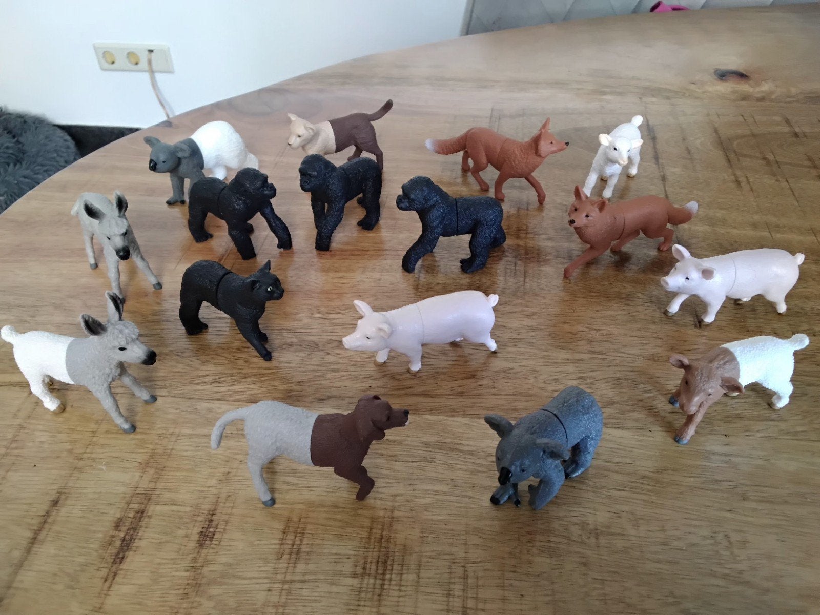 Schleich Puzzle Dieren, 16 stuks. Koopje., Ophalen of Verzenden, Zo goed als nieuw, Paard, Beeldje of Figuurtje