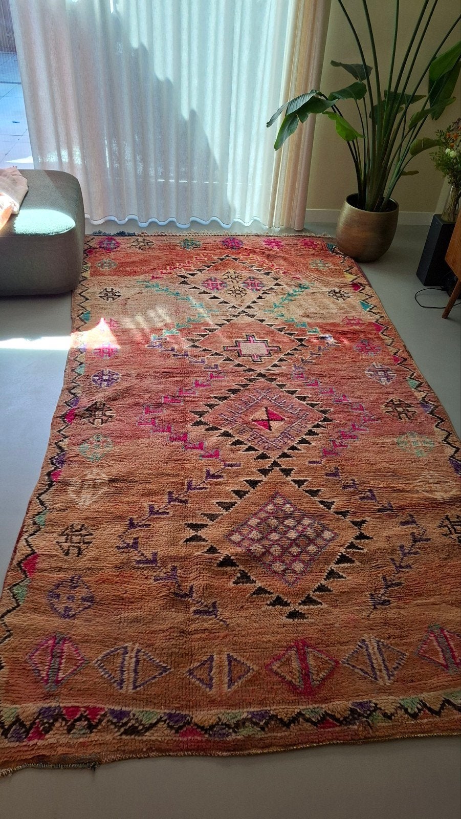 Handgemaakt Marokkaans Berber vloerkleed - Uniek Design, Gebruikt, 150 tot 200 cm, 200 cm of meer, Ophalen of Verzenden