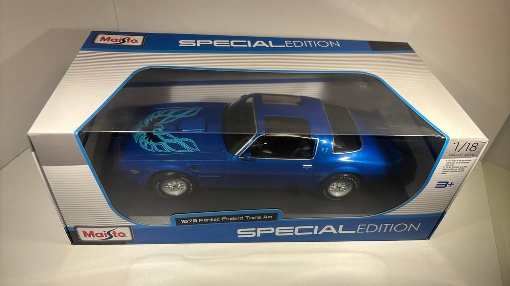 Pontiac firebrid 1978 maisto 1.18, Hobby en Vrije tijd, Modelauto's | 1:18, Maisto, Ophalen of Verzenden, A, A