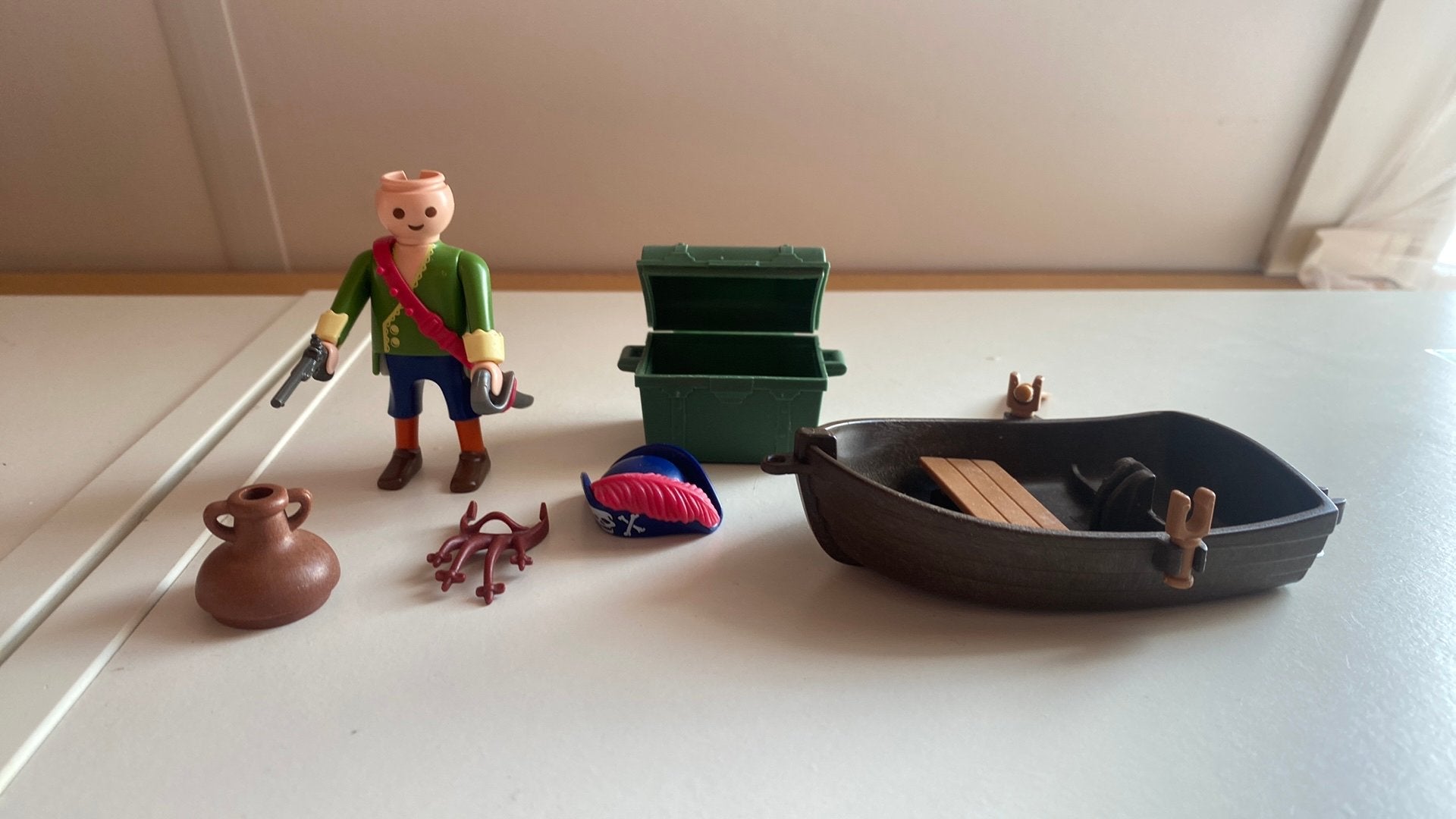 Playmobil piraten kapitein met extra's nummer 4654, Kinderen en Baby's, Pirates, Gebruikt, Complete set, Ophalen of Verzenden