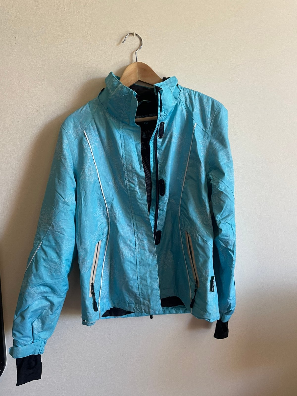 IJsblauwe skijas, ski-jack, maat 38, Maat 38/40 (M), Ophalen of Verzenden, Crivit, Jack