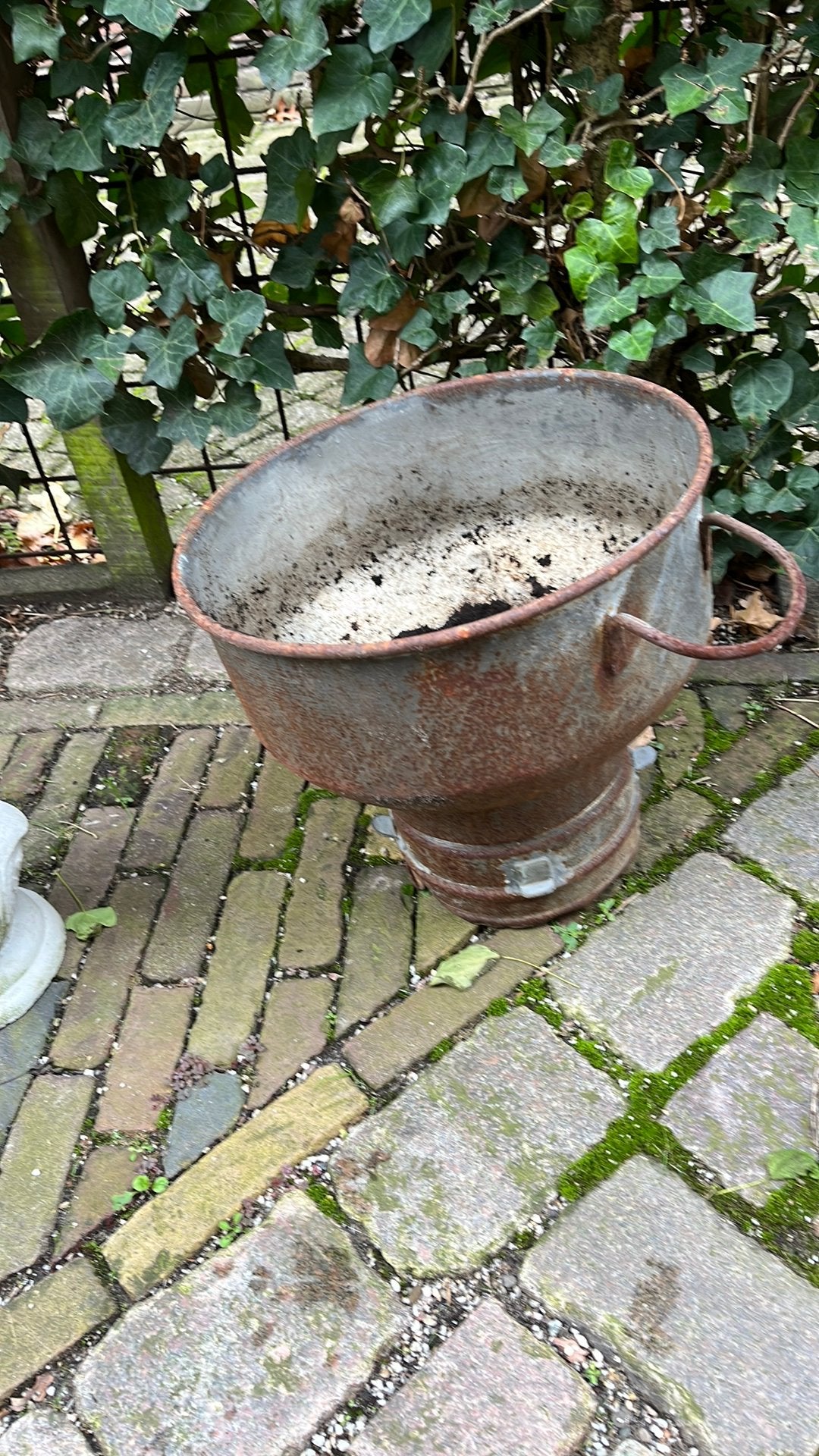Grote ijzeren melkzeef, tuindecoratie, Ophalen, Gebruikt, Metaal, Overige typen