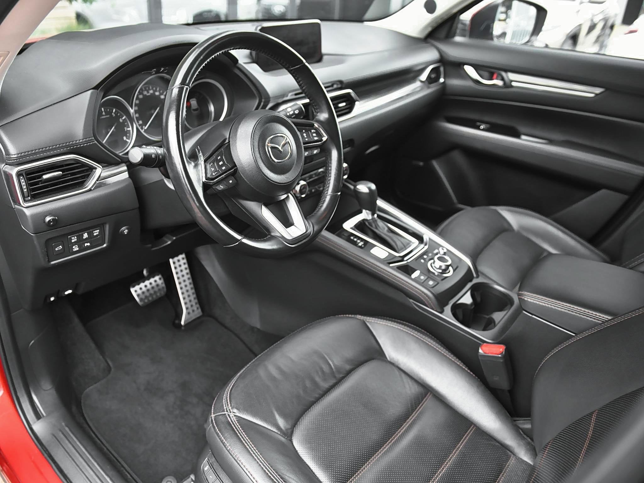 Mazda CX-5 2.5 SkyActiv-G 194 GT-M 4WD Leer Camera ACC Trekh, Auto's, Automaat, Gebruikt, 4 cilinders, 2000 kg