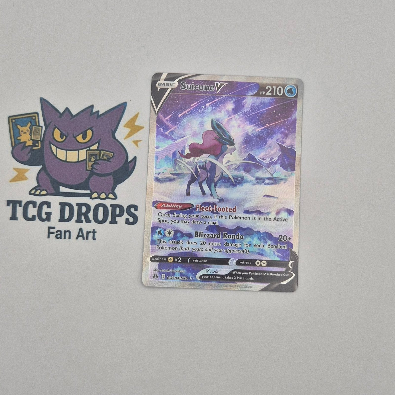Suicune V GG38/GG70 Crown Zenith, Ophalen of Verzenden, Nieuw, Losse kaart, Foil