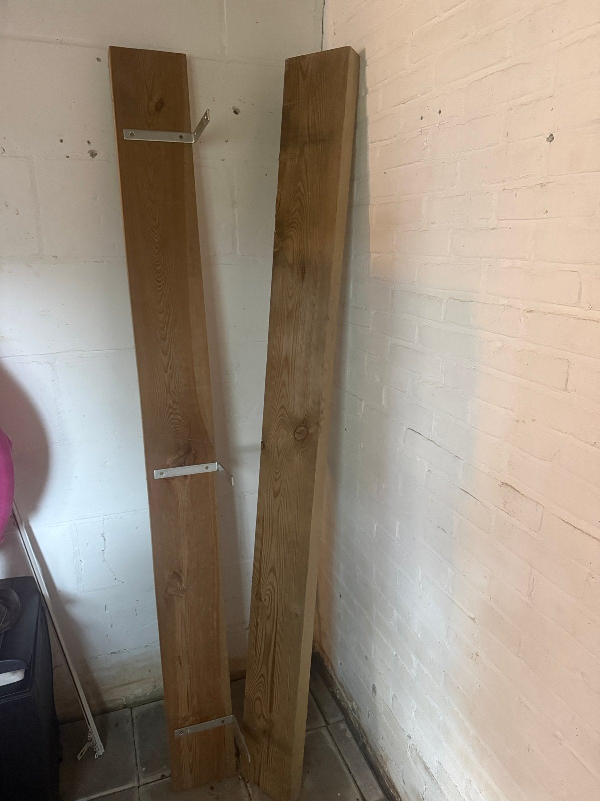 Massief houten planken - 200 cm lang, 18 cm breed, Ophalen, Gebruikt, 25 tot 50 mm, 200 tot 250 cm