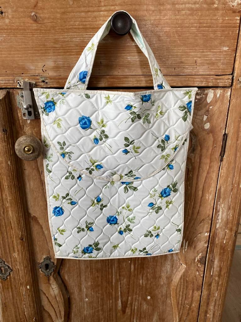 Vintage baby luiertas met bloemenprint, Ophalen of Verzenden, Nieuw, Schoudertas