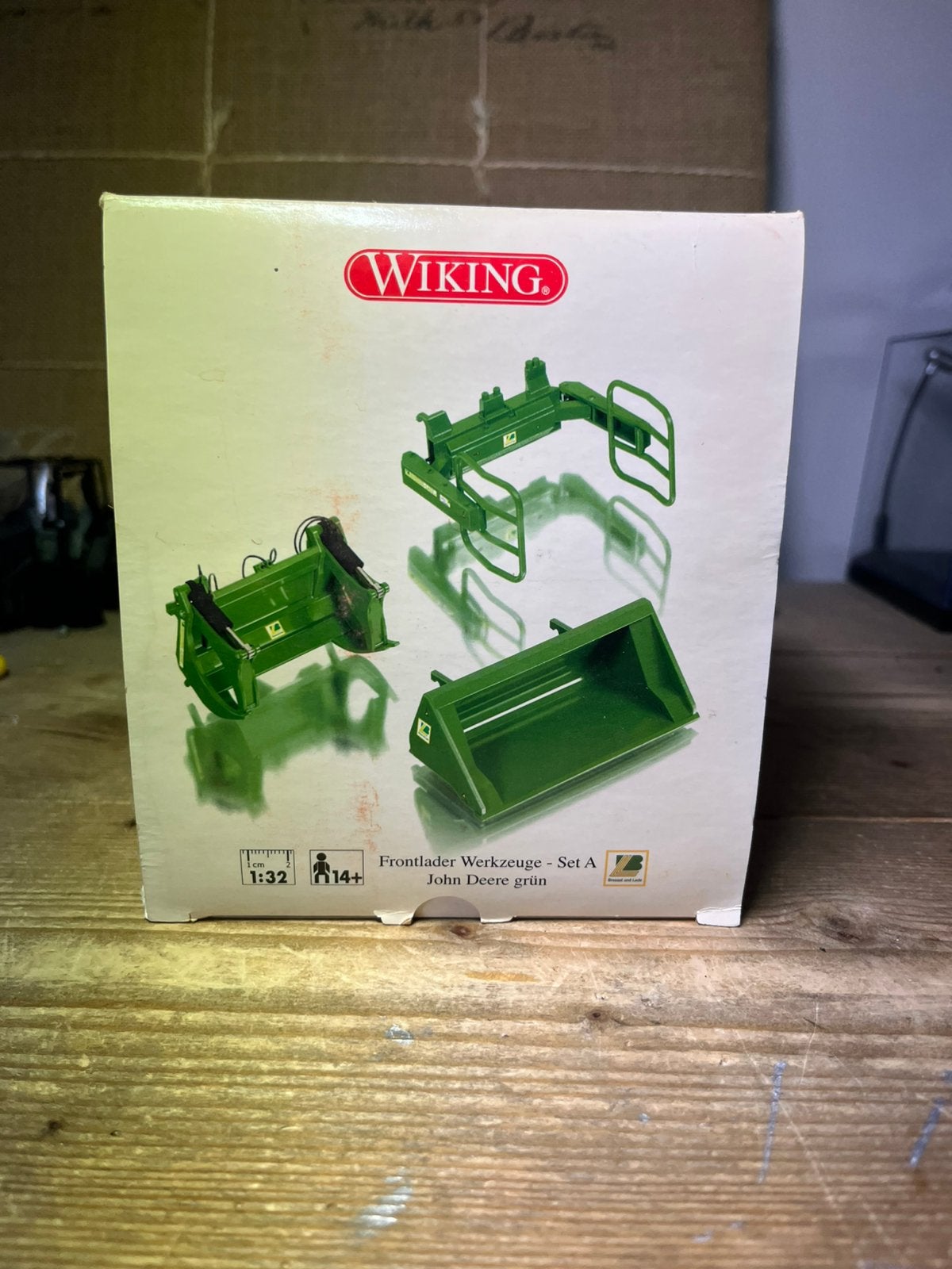 Wiking Bakkenset 1:32, Hobby en Vrije tijd, Modelauto's | 1:32, Ophalen of Verzenden, Zo goed als nieuw, Tractor of Landbouw, Overige merken
