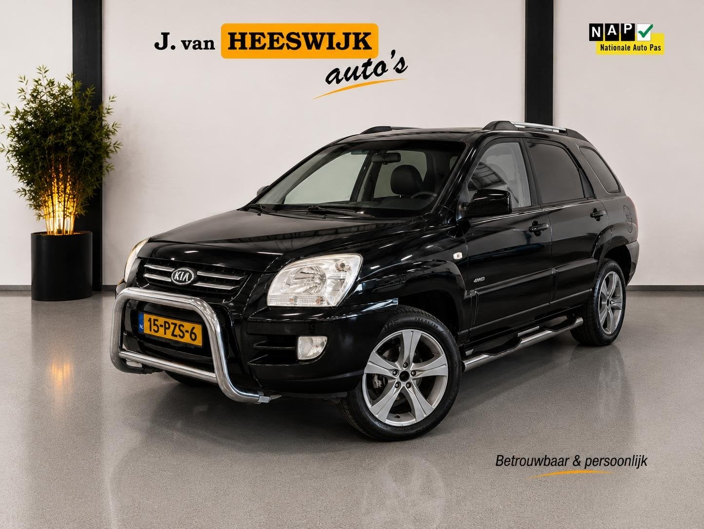 Kia Sportage 2.7 V6 X-pression 4WD Leder | climate Controle, Auto's, Automaat, Gebruikt, 2656 cc, Vierwielaandrijving