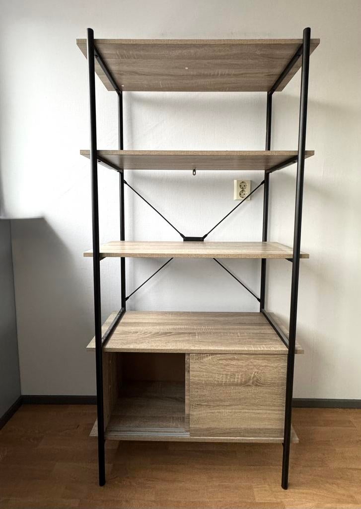 Open kast met twee schuifdeuren, Huis en Inrichting, Kasten | Stellingkasten, Ophalen, Zo goed als nieuw