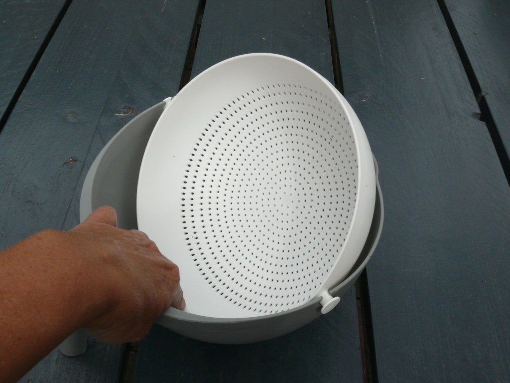 Plastic vergiet als nieuw, Ophalen of Verzenden, Zo goed als nieuw