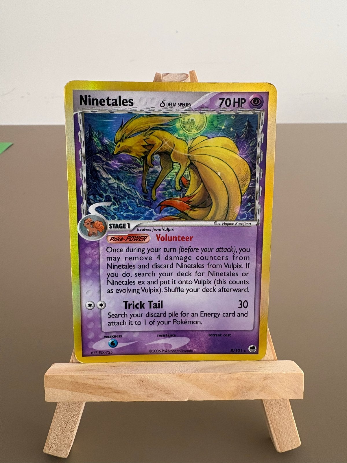 Ninetales 8/101 Delta Species Pokémon Kaart, Ophalen of Verzenden, Gebruikt, Losse kaart