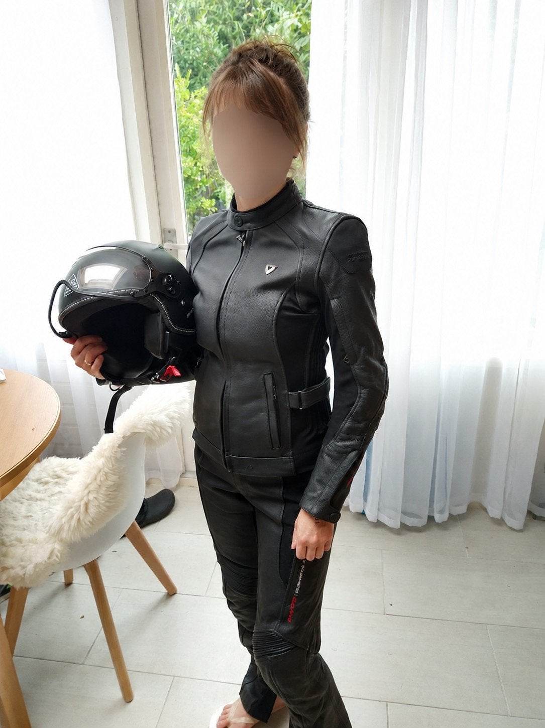 REVIT! leren motorpak (jas en broek) - Dames, Motoren, Kleding | Motorkleding, Ophalen of Verzenden