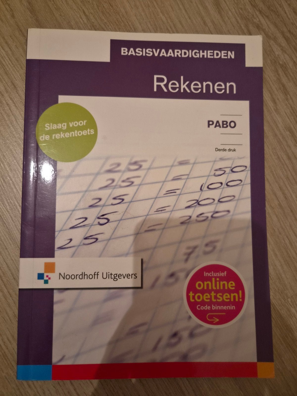 Basisvaardigheden Rekenen PABO - Noordhoff Uitgevers, Zo goed als nieuw, Noordhoff Uitgevers, Beta, HBO