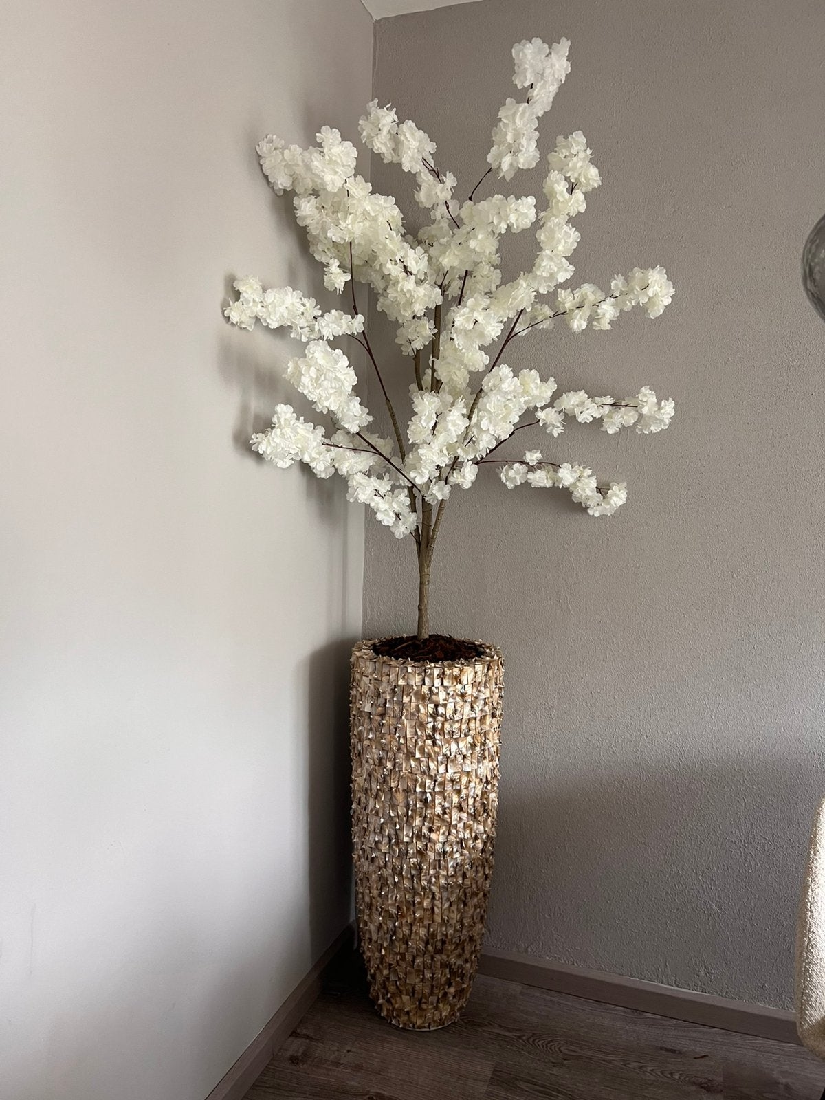 Schelpenvaas met bloesemboom, Ophalen, Zo goed als nieuw