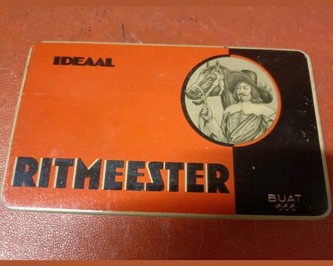 Vintage Ritmeester Ideaal sigarenblikje, Ophalen of Verzenden, Gebruikt