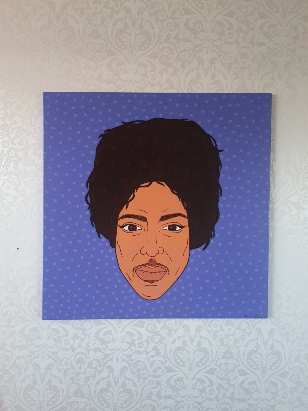 Prince pop art schilderij 80x80 cm, Ophalen of Verzenden