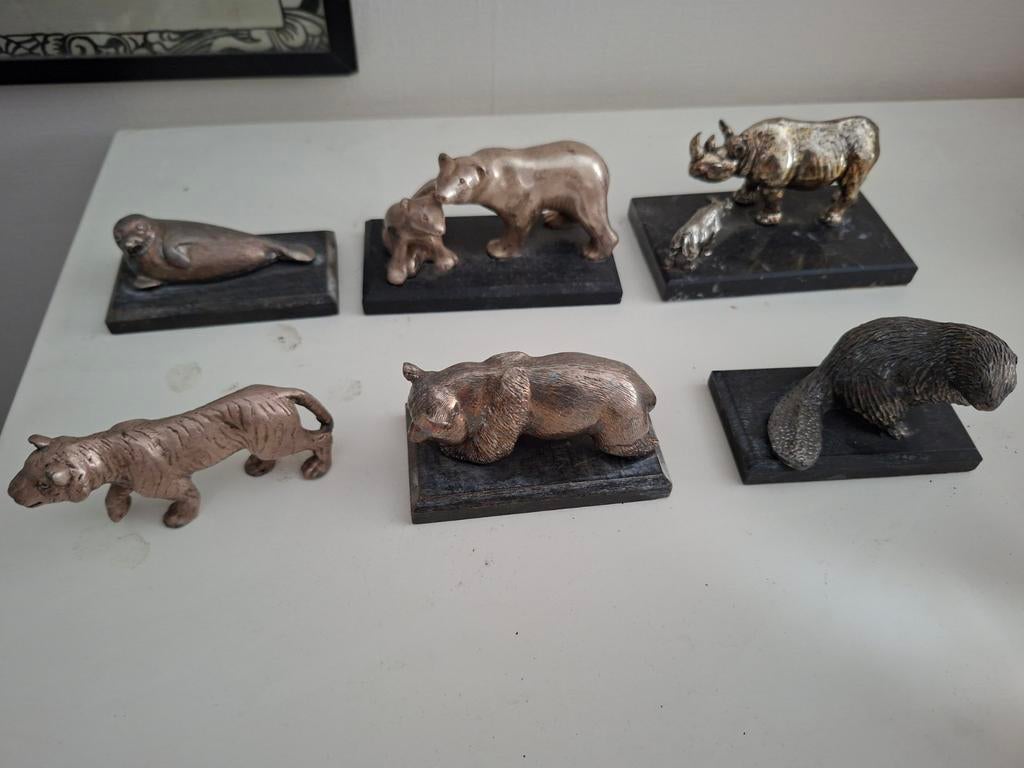 5x Wnf wereld natuur fonds  verzamel dieren beeldjes, Verzamelen, Ophalen, Zo goed als nieuw, Dier
