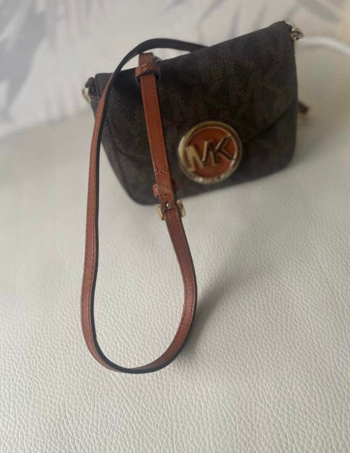 Michael Kors Fulton Crossbody bruin tas, Sieraden, Tassen en Uiterlijk, Tassen | Damestassen, Ophalen, Zo goed als nieuw, Bruin
