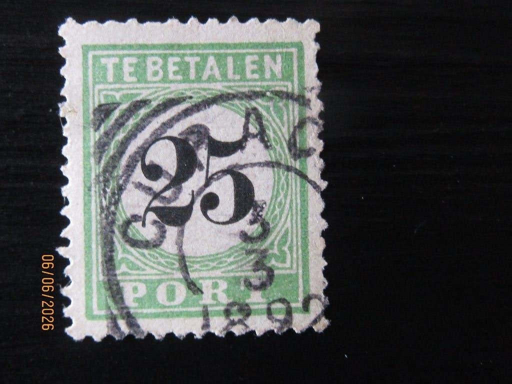 Nico Curacao Port 7 gestempeld 1889, Ophalen of Verzenden, Gestempeld