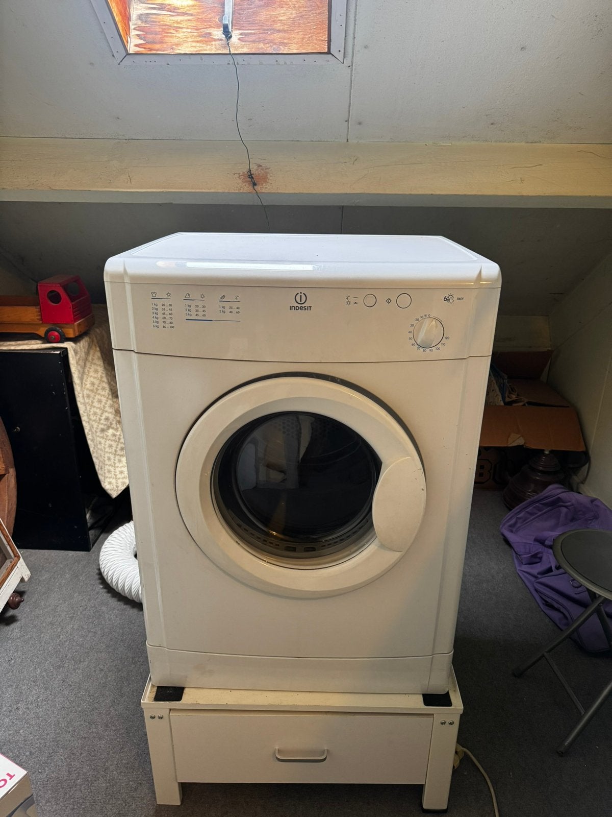 Indesit droger. Top staat!, Witgoed en Apparatuur, Ophalen, Gebruikt, 1200 tot 1600 toeren, 85 tot 90 cm