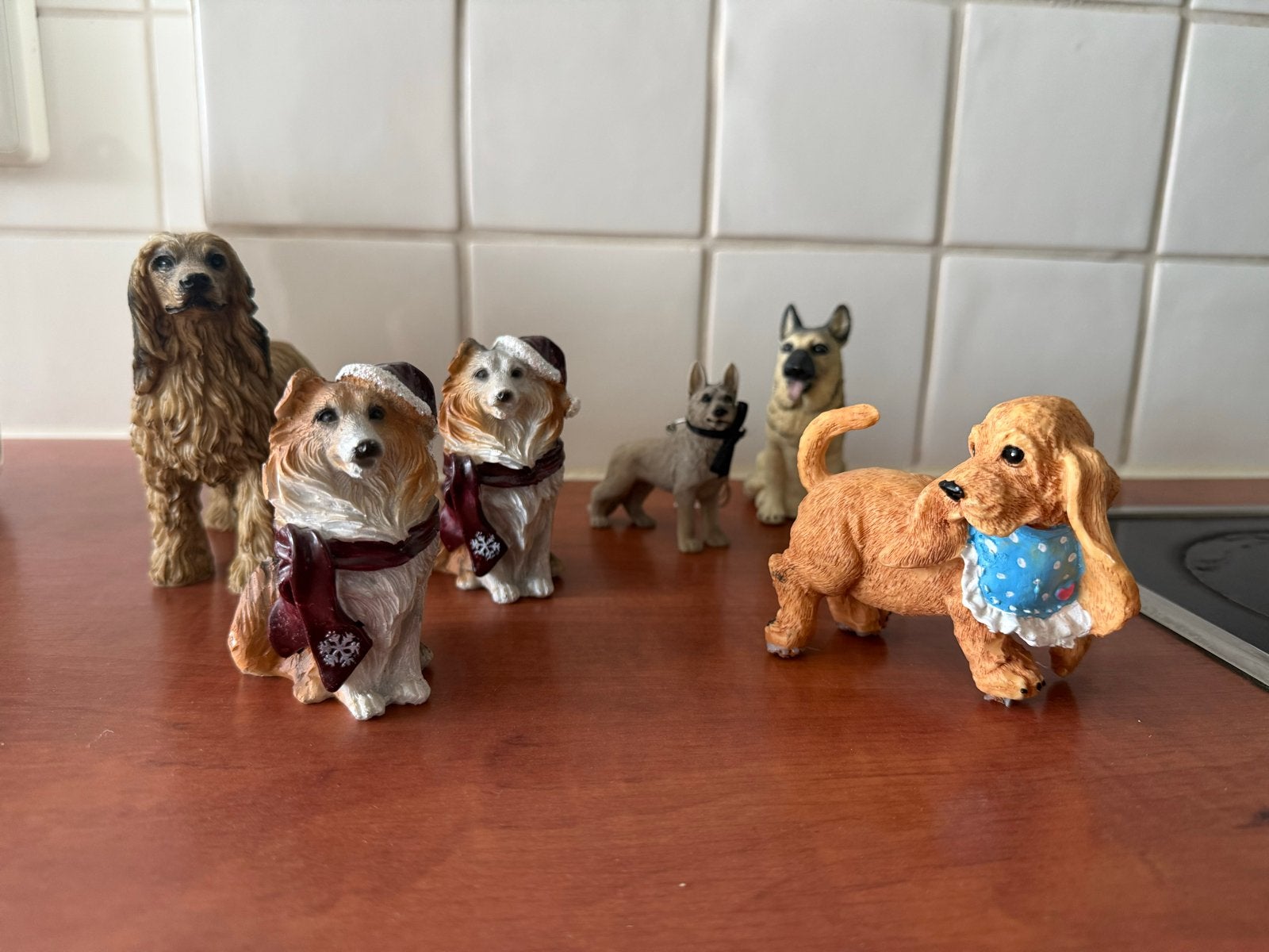 Verzameling van diverse hondenbeeldjes, Ophalen of Verzenden, Zo goed als nieuw, Hond of Kat, Beeldje of Figuurtje