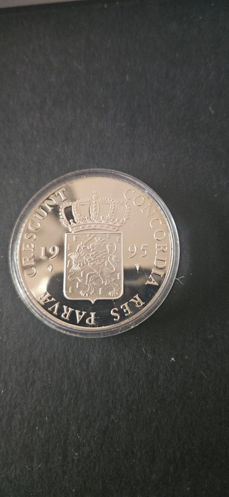 Zilveren Dukaat 1995 Utrecht proof in capsule, Postzegels en Munten, Munten | Nederland, Losse munt, Overige waardes, Koningin Beatrix