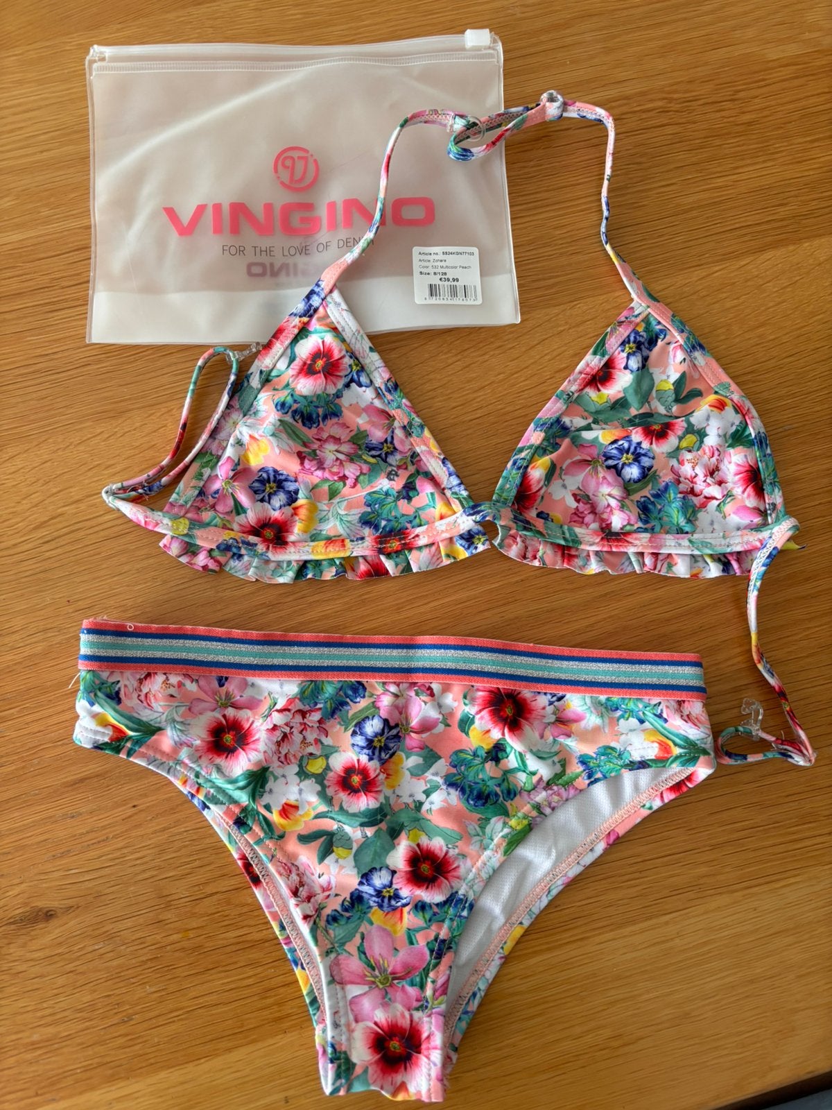 Vingino meisjes bikini maat 128, Kinderen en Baby's, Kinderkleding | Kinder-zwemkleding, Bikiniset, Meisje, Zo goed als nieuw