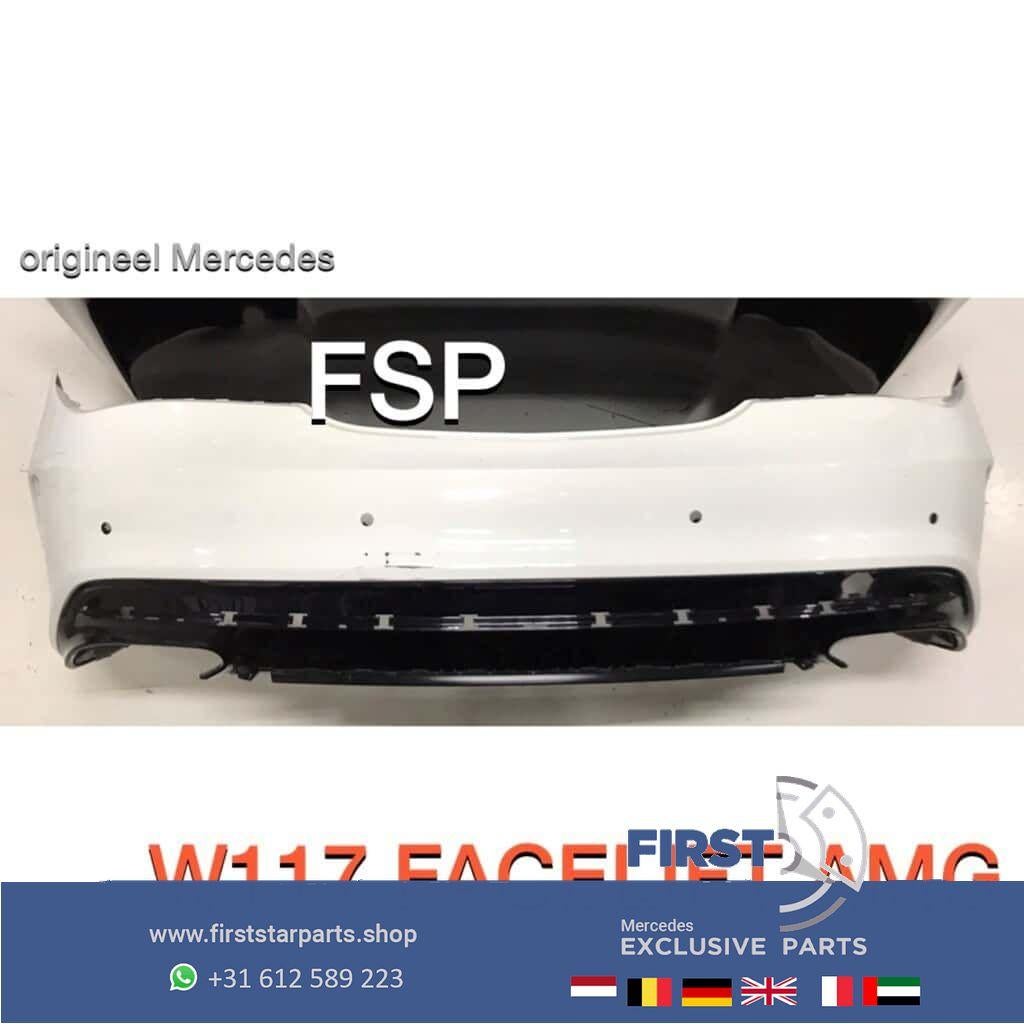 W117 CLA Facelift AMG Achterbumper wit Origineel Mercedes +