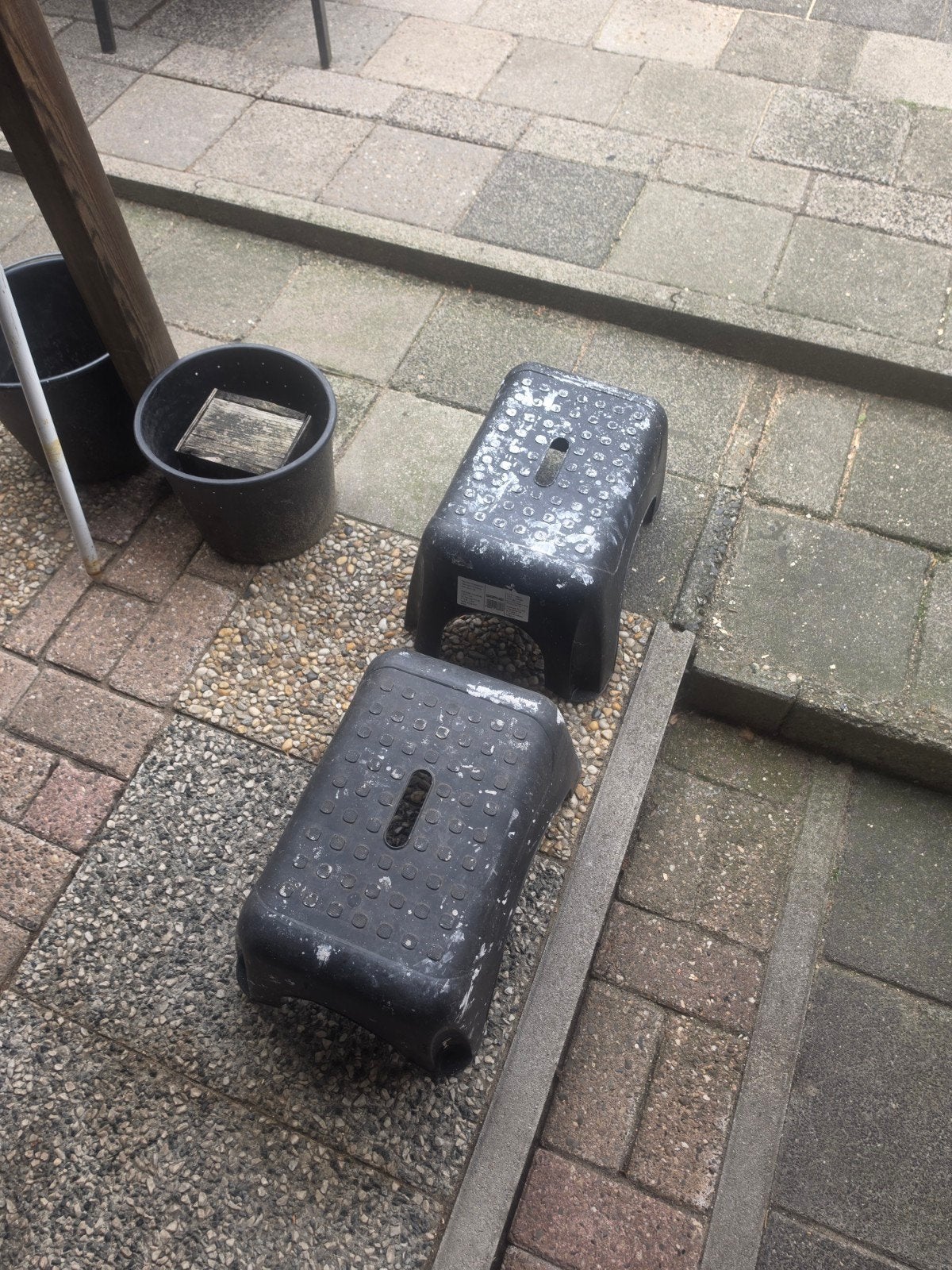 2 x opstapjes compleet zie foto,s ervan., Ophalen
