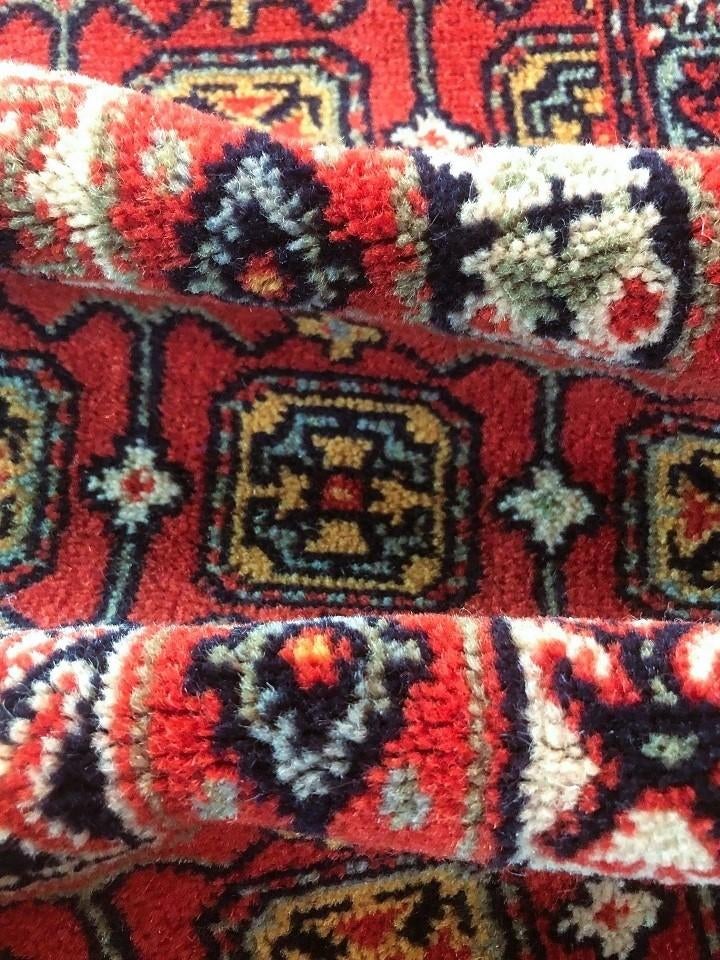Vintage wollen Oosters loper tafelkleed Perzisch, Gebruikt, 200 cm of meer, Overige kleuren, Rechthoekig