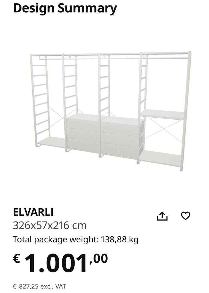IKEA ELVARLI used 1 year
