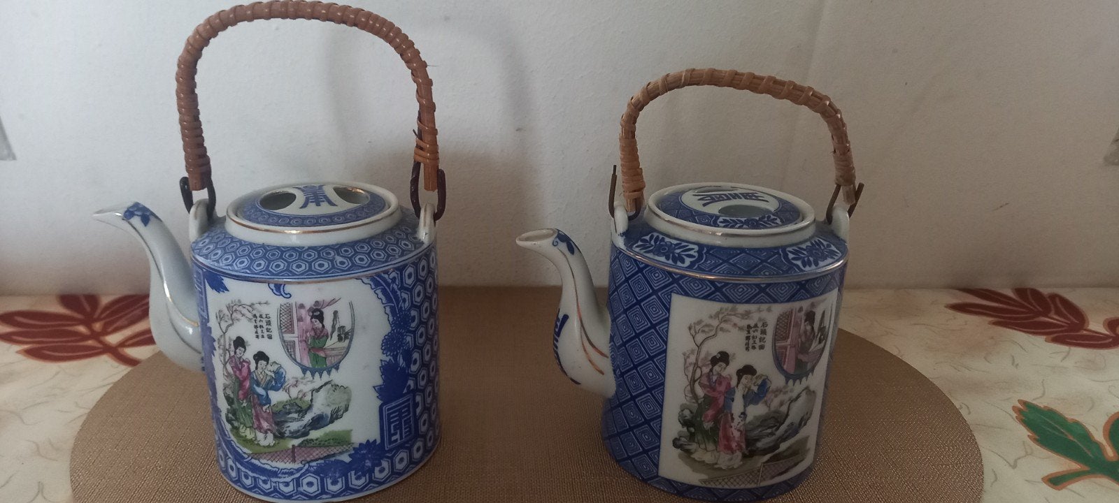 2 Vintage Japanse Geisha theepotten '40, Ophalen of Verzenden