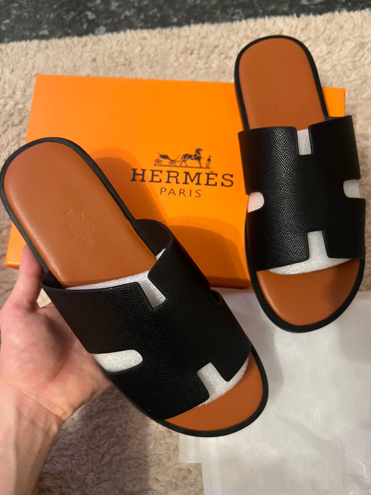 Diverse hermes slippers, Kleding | Heren, Schoenen, Ophalen of Verzenden, Nieuw, Zwart